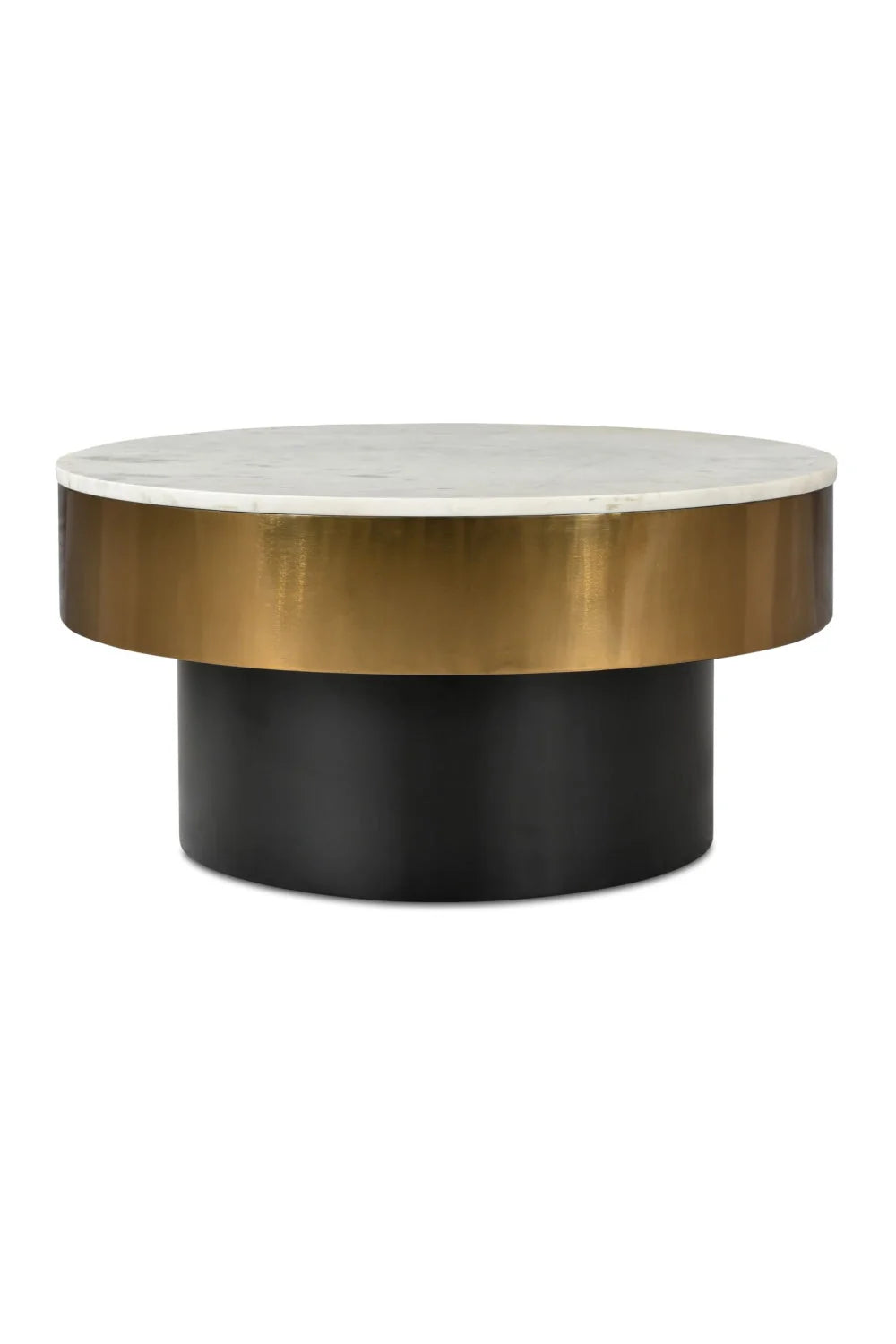 Luxury Gold Rimmed Marble Coffee Table Modern Italian Style for Villa