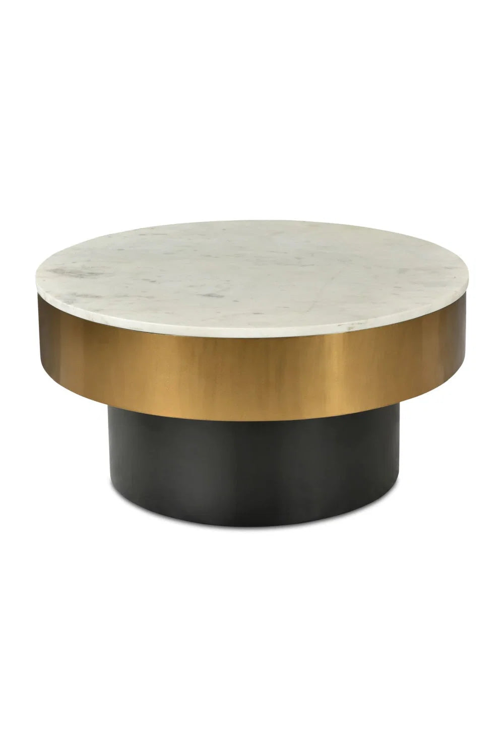 Luxury Gold Rimmed Marble Coffee Table Modern Italian Style for Villa