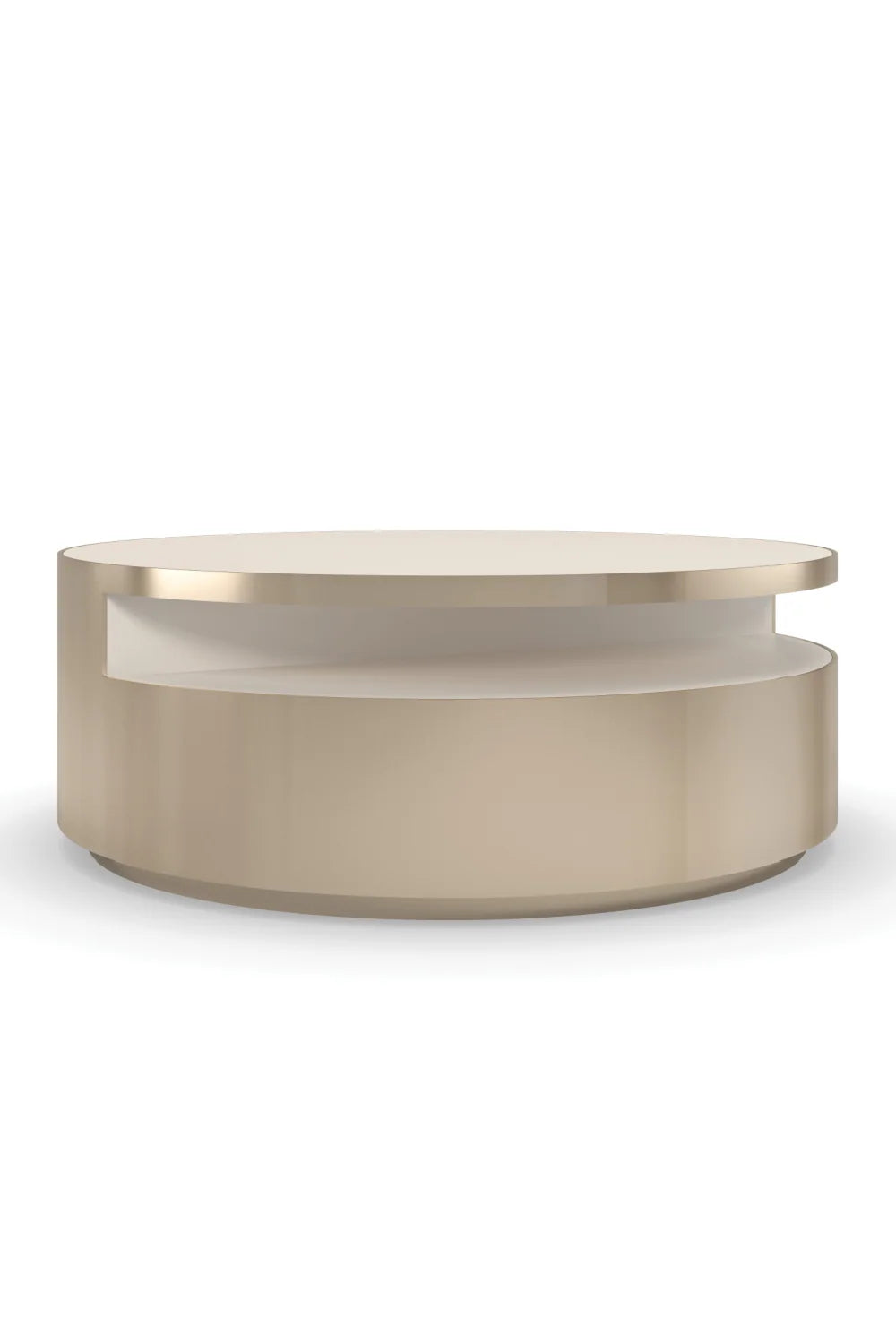 Luxury Gold Rotatable Coffee Table Modern Italian Style for Villa