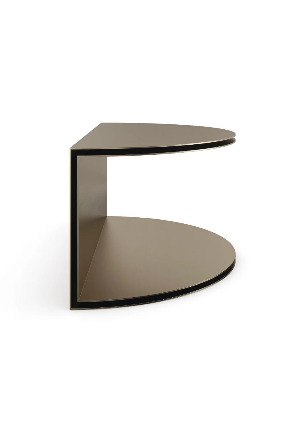 Luxury Gold Semi-Circle Coffee Table Modern Italian Style for Villa