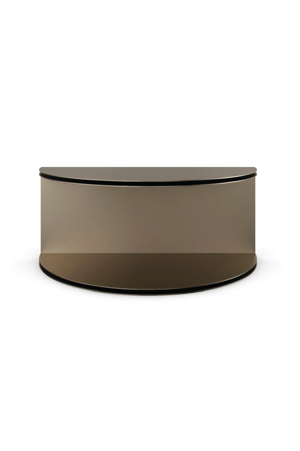 Luxury Gold Semi-Circle Coffee Table Modern Italian Style for Villa