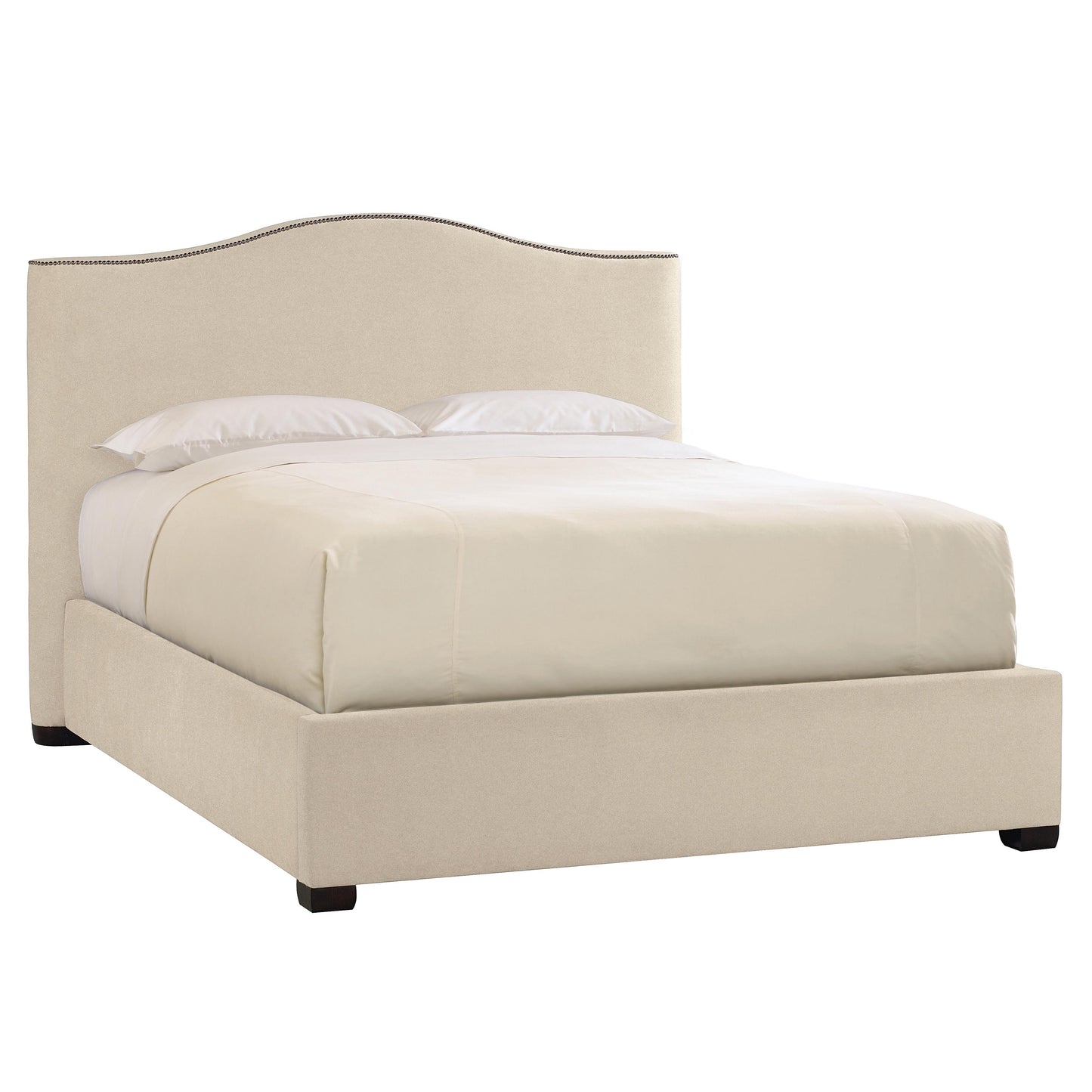 Luxury Graham Fabric Panel Bed Modern Italian Style for Villa