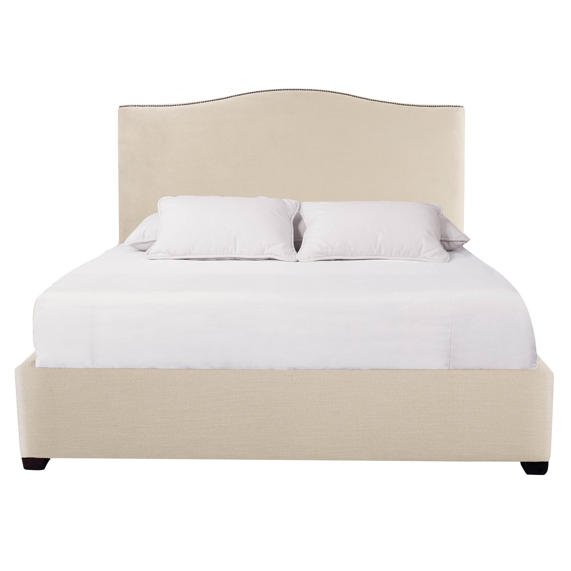 Luxury Graham Fabric Panel Bed Modern Italian Style for Villa
