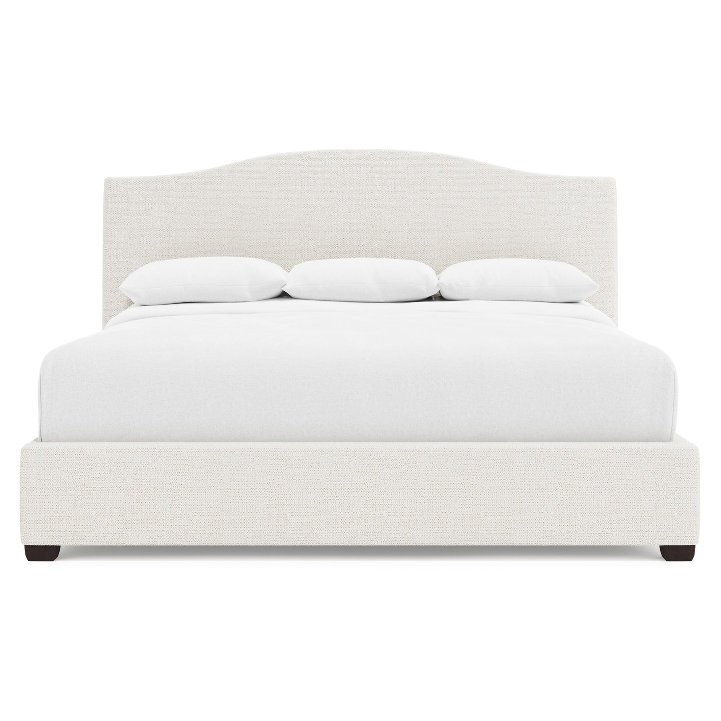 Luxury Graham Fabric Storage Panel Bed Modern Italian Style for Villa