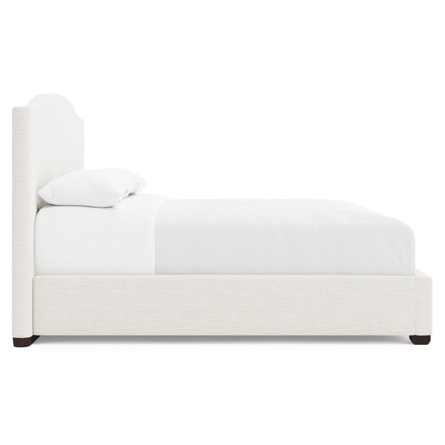 Luxury Graham Fabric Storage Panel Bed Modern Italian Style for Villa