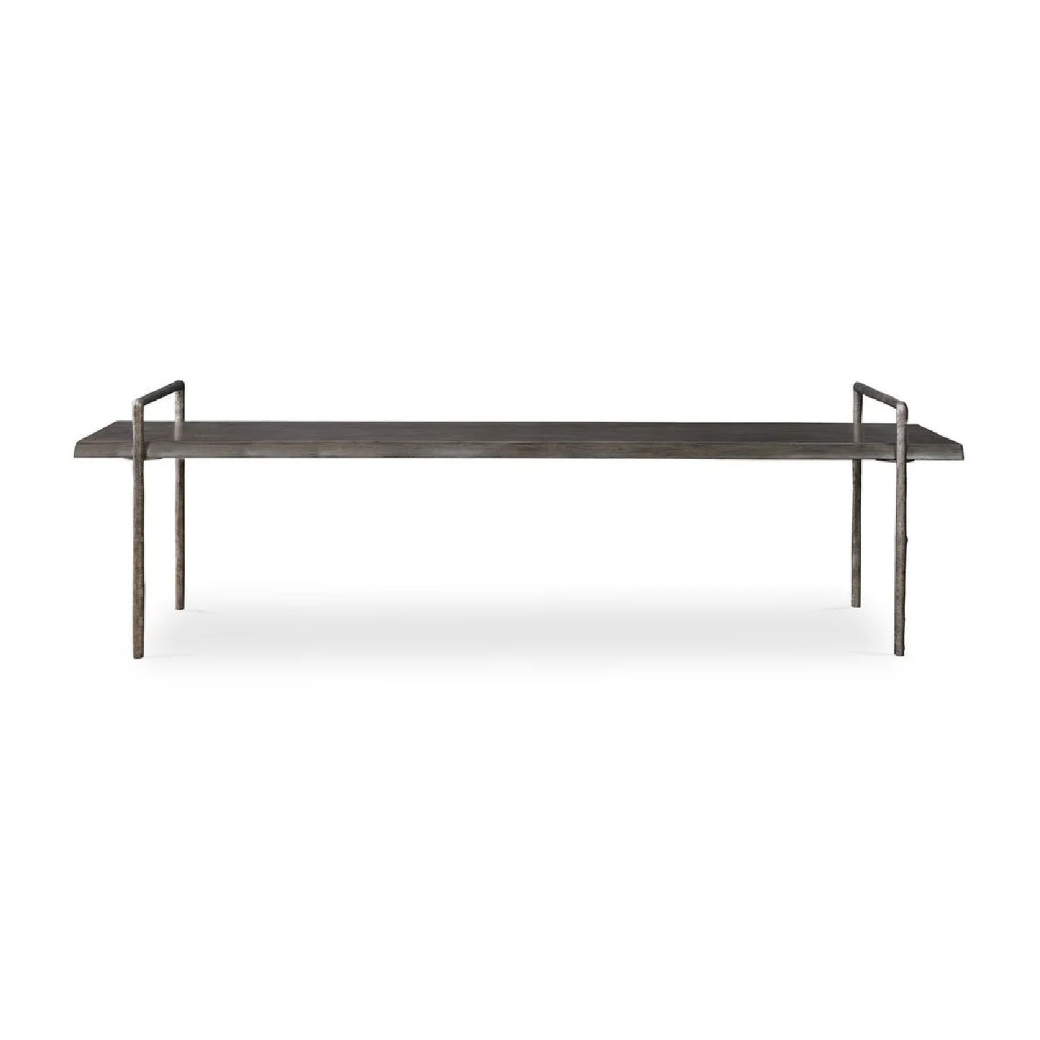 Luxury Gray Acacia Wood Bench European Style for Villa