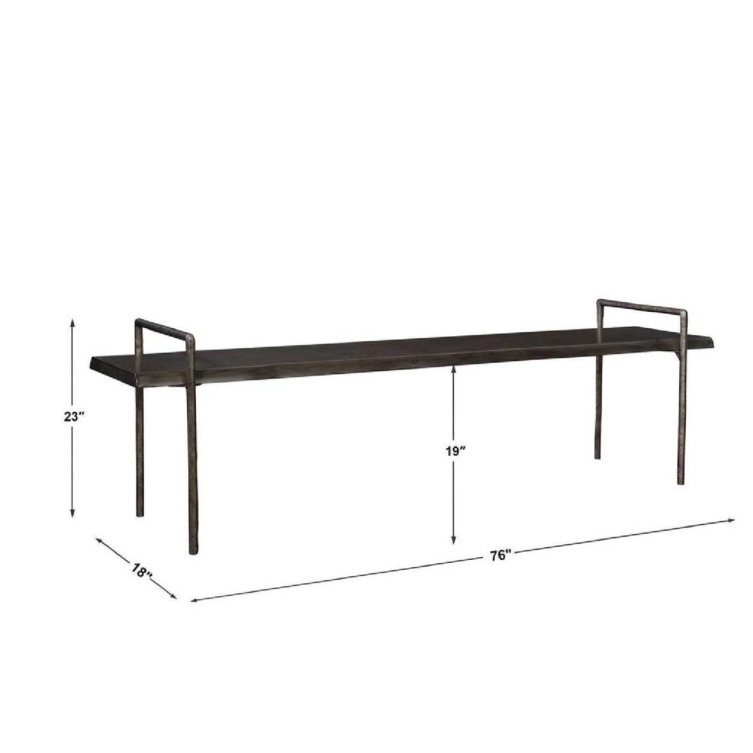 Luxury Gray Acacia Wood Bench European Style for Villa