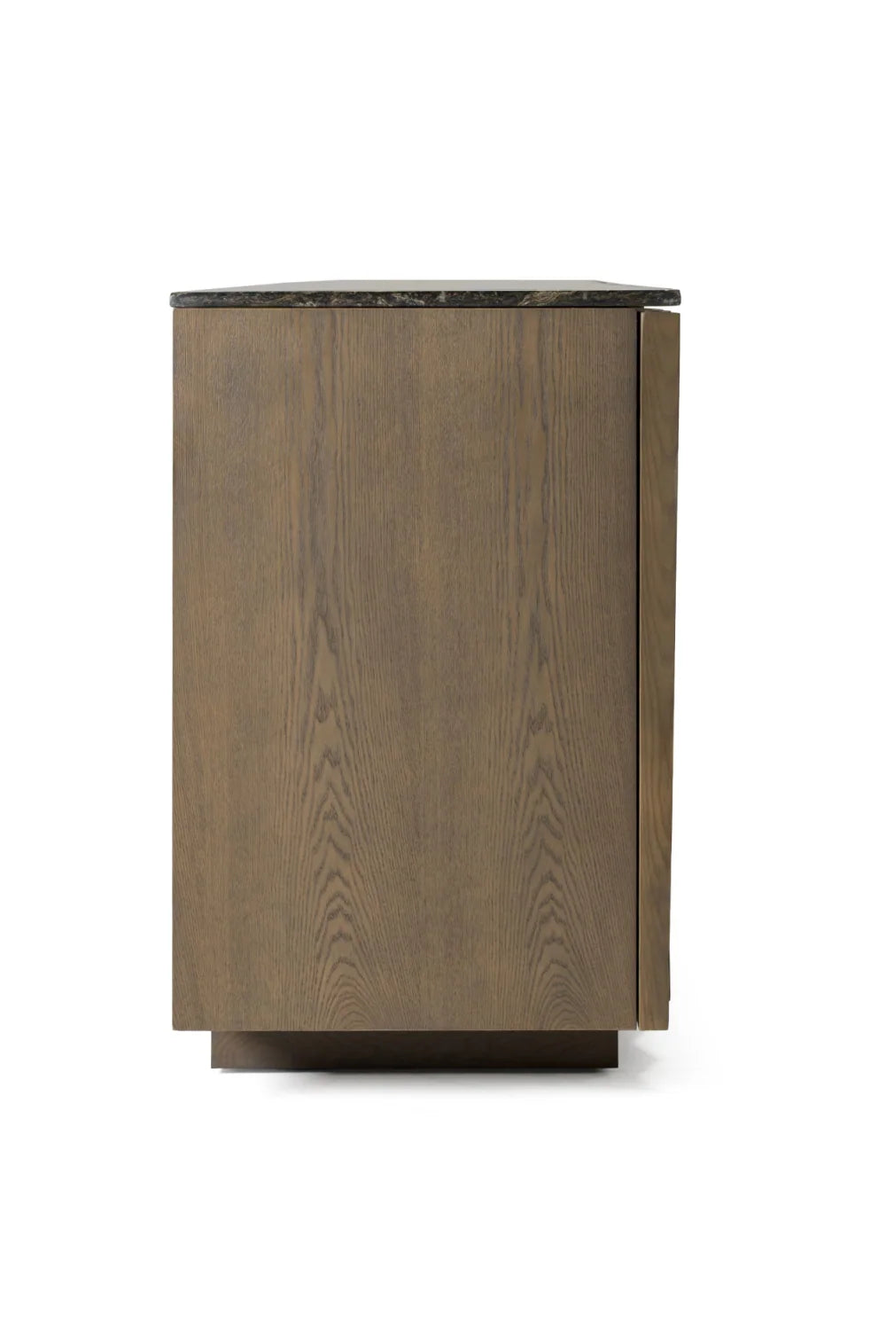 Luxury Gray Ash Wood Sideboard European Style for Villa