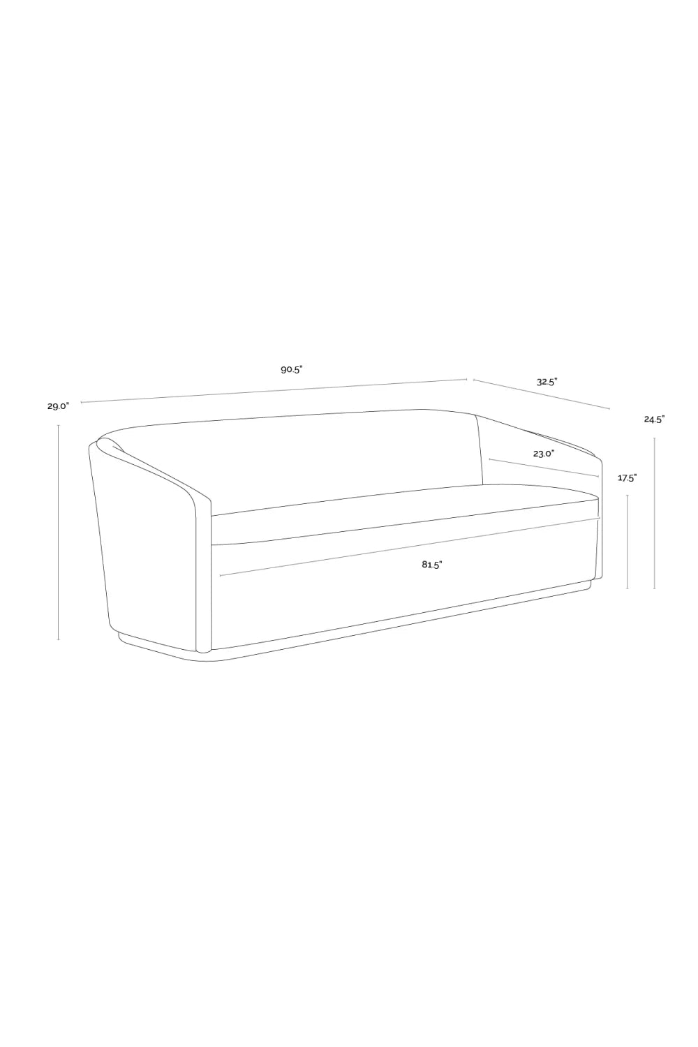 Luxury Gray Backrest Sofa Modern Italian Style for Villa