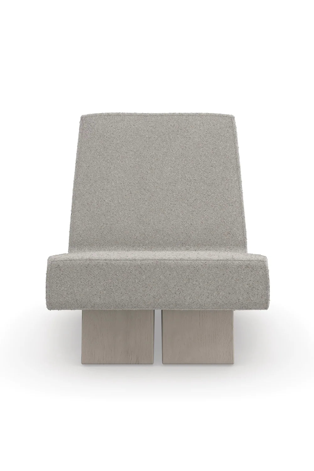 Luxury Gray Boucle Accent Chair Modern Italian Style for Villa