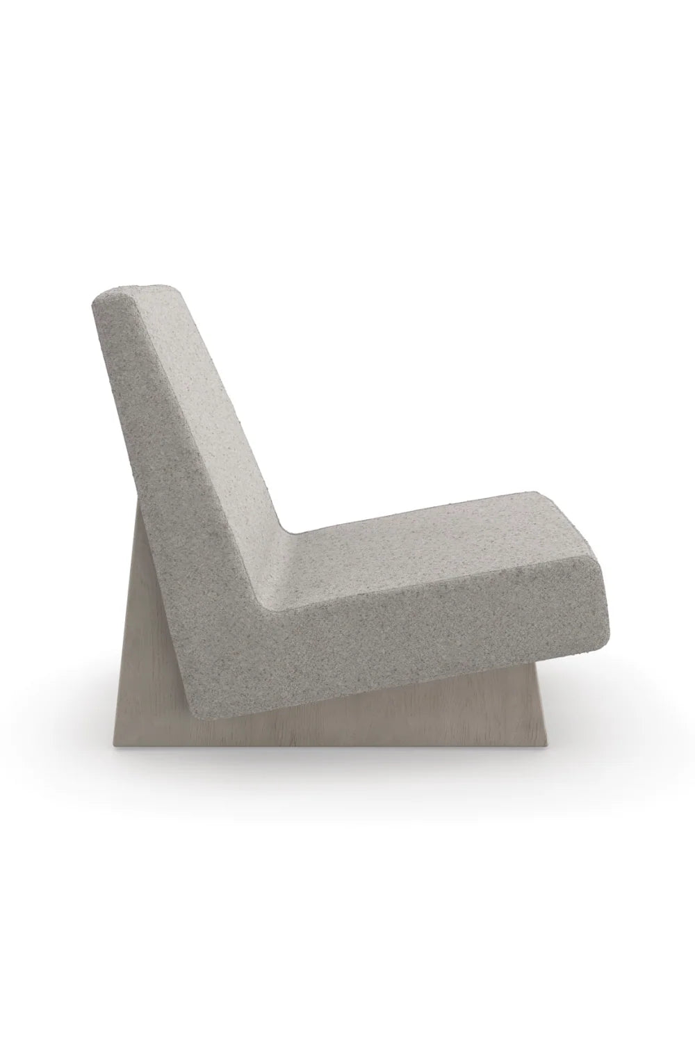 Luxury Gray Boucle Accent Chair Modern Italian Style for Villa
