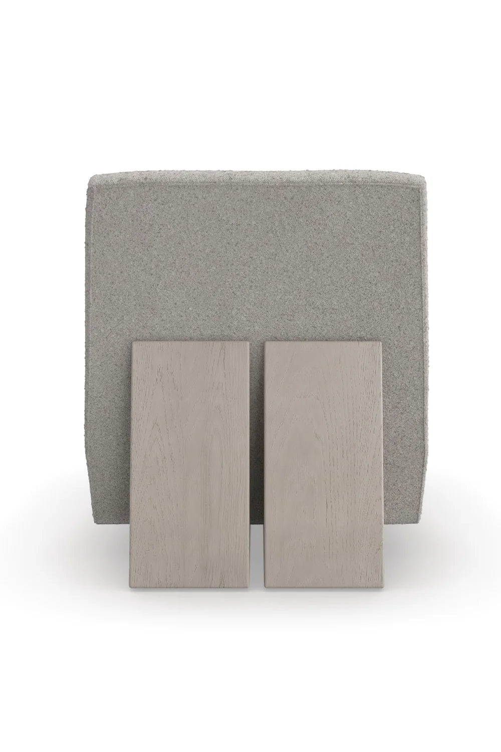 Luxury Gray Boucle Accent Chair Modern Italian Style for Villa