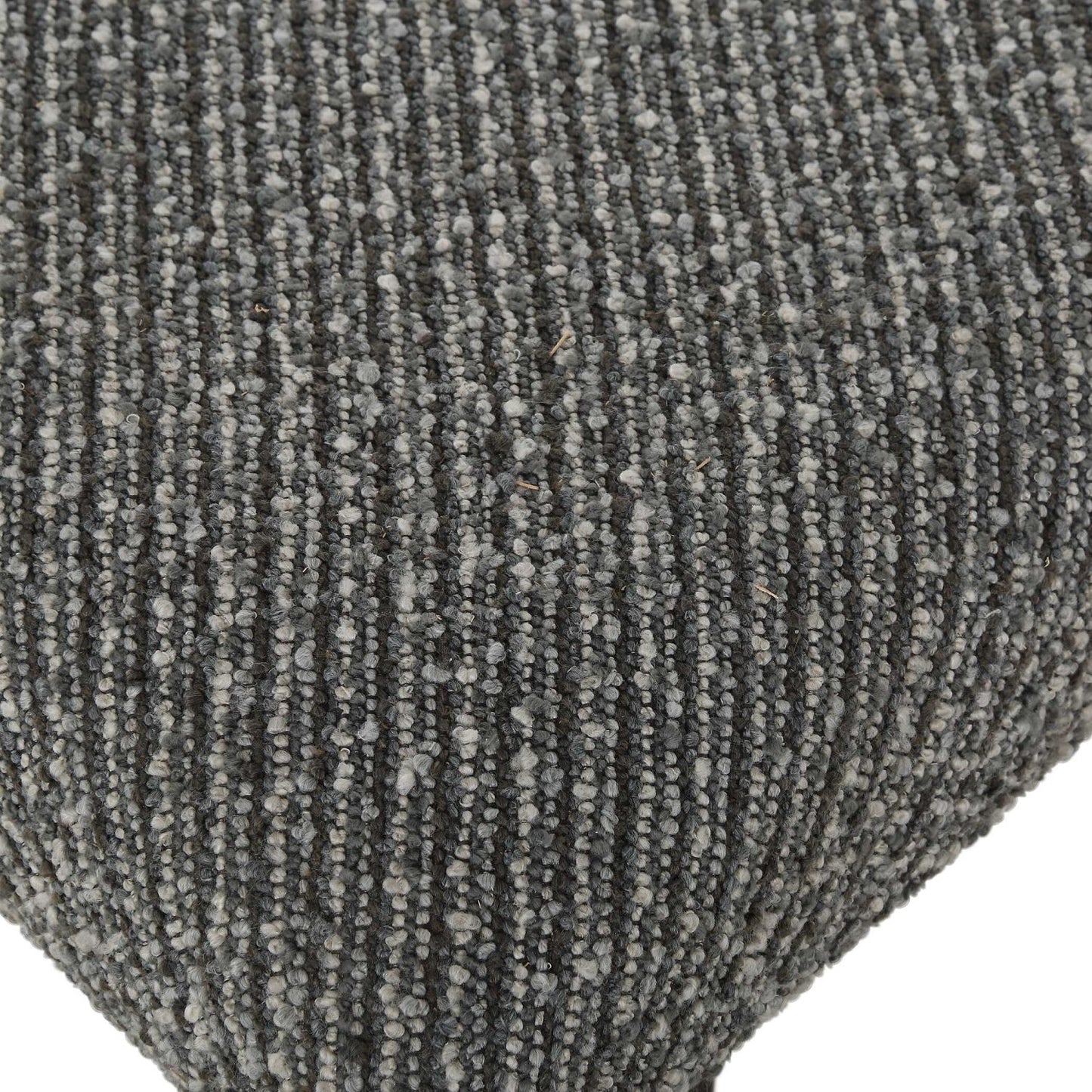 Luxury Gray Boucle Bench European Style for Villa
