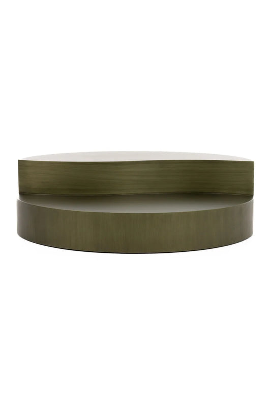 Luxury Gray Brass Tiered Coffee Table Modern Italian Style for Villa