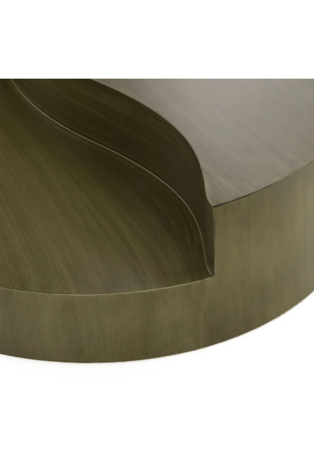 Luxury Gray Brass Tiered Coffee Table Modern Italian Style for Villa