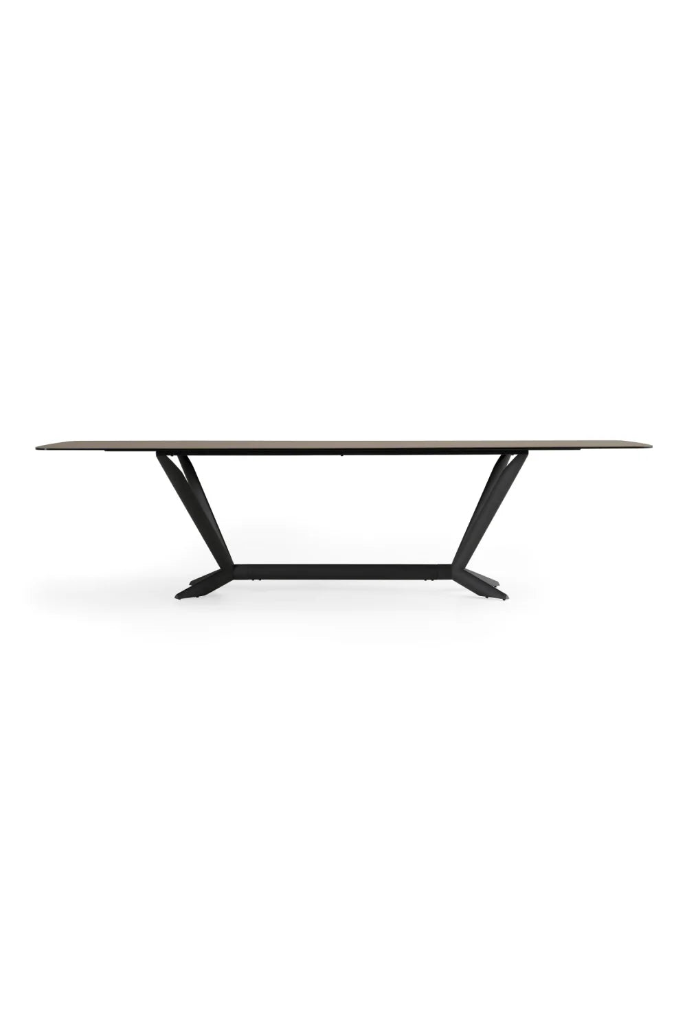 Luxury Gray Ceramic Dining Table Modern Italian Style for Villa
