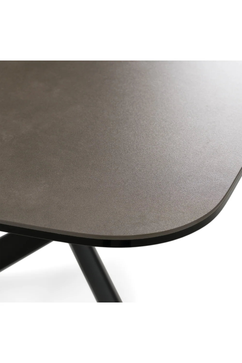 Luxury Gray Ceramic Dining Table Modern Italian Style for Villa