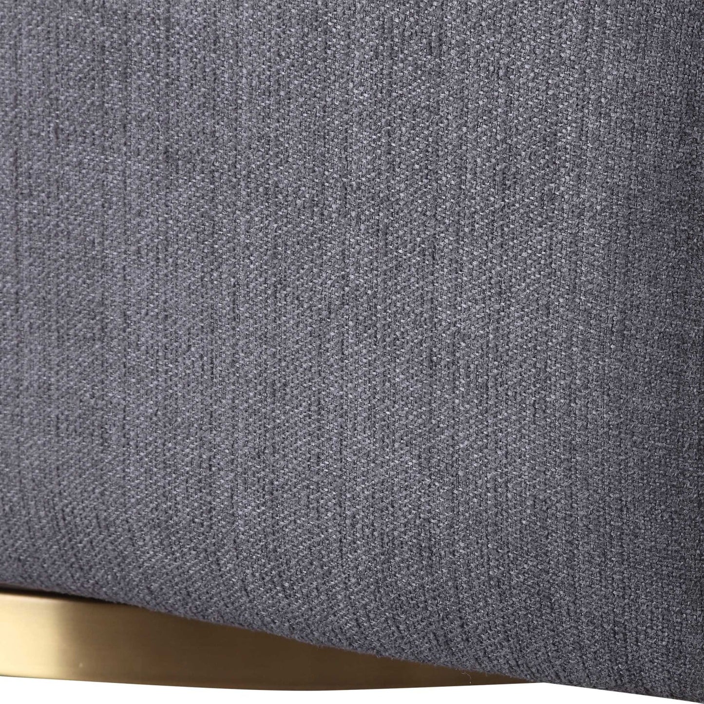 Luxury Gray Channel-Tufted Swivel Chair European Style for Villa