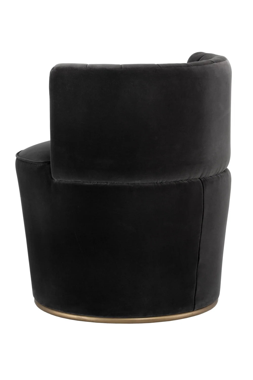 Luxury Gray Channeled-Back Lounge Chair Modern Italian Style for Villa
