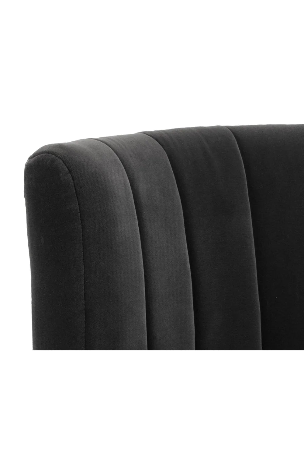 Luxury Gray Channeled-Back Lounge Chair Modern Italian Style for Villa