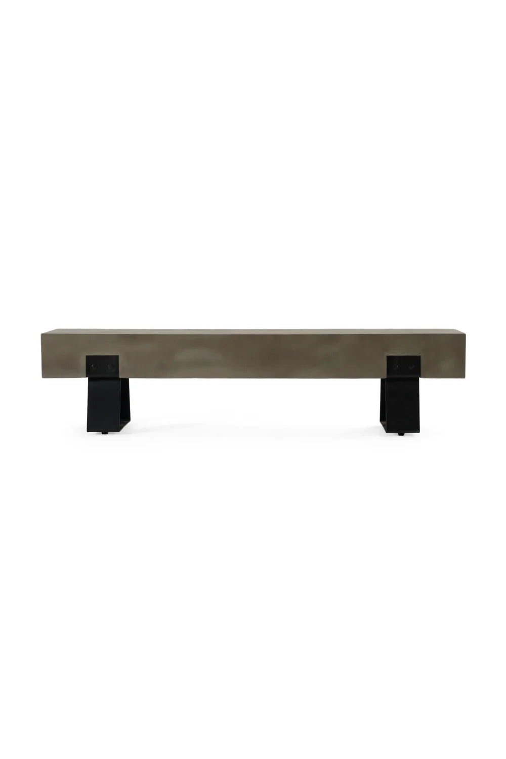 Luxury Gray Concrete Bench European Style for Villa