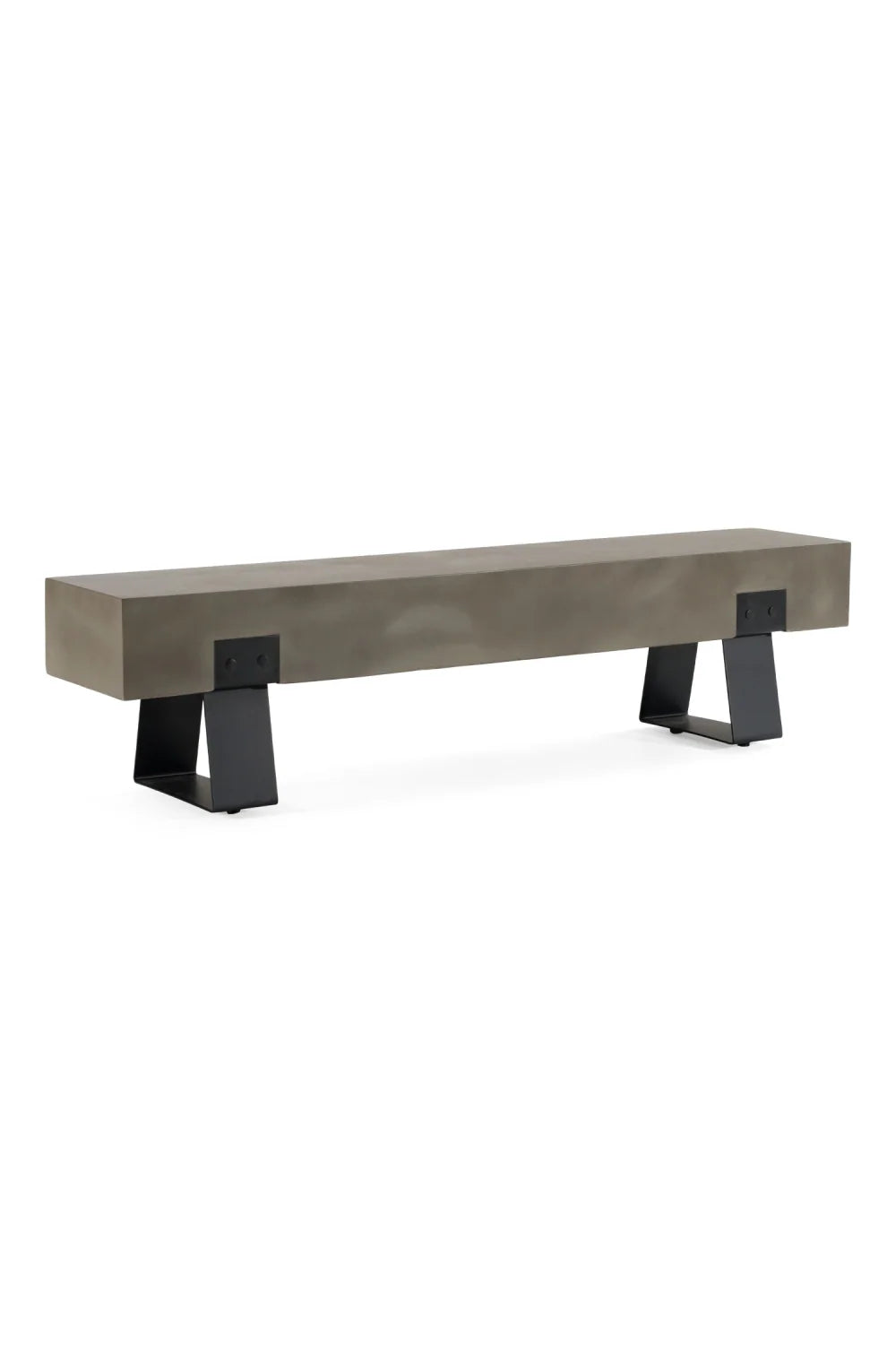 Luxury Gray Concrete Bench European Style for Villa