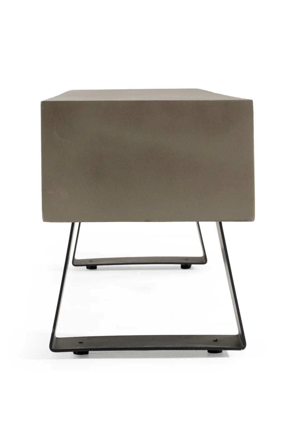 Luxury Gray Concrete Bench European Style for Villa