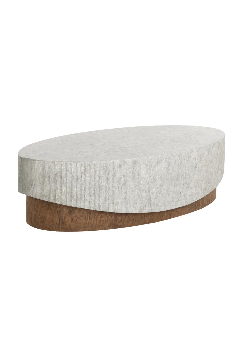 Luxury Gray Concrete Coffee Table Modern Italian Style for Villa