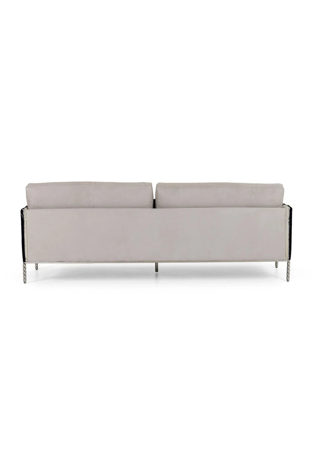 Luxury Gray Cowhide Sofa Modern Italian Style for Villa