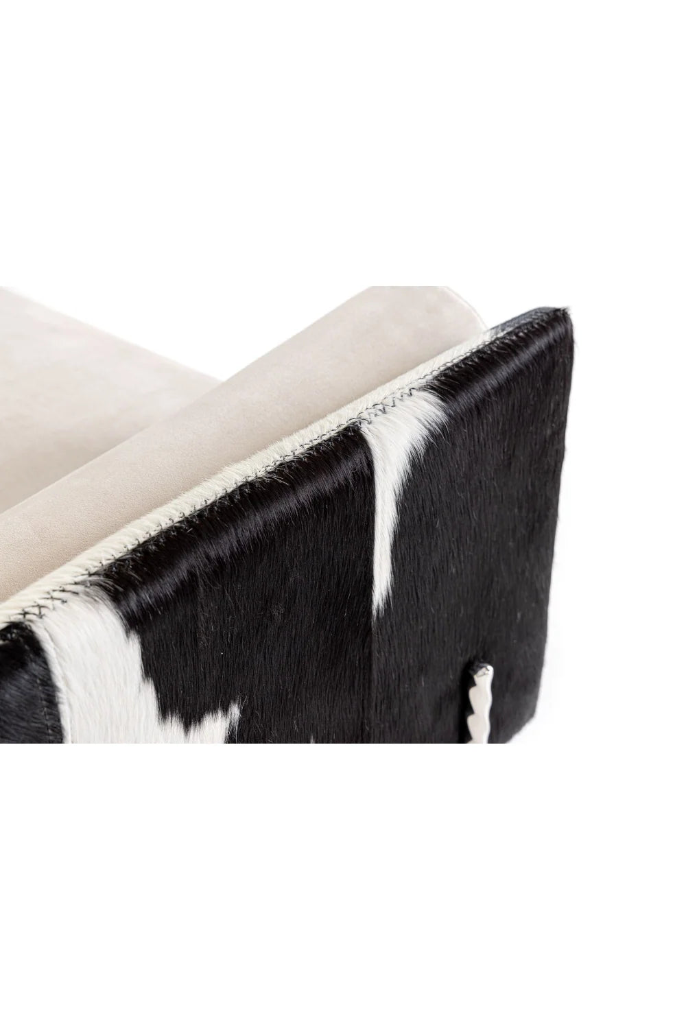 Luxury Gray Cowhide Sofa Modern Italian Style for Villa