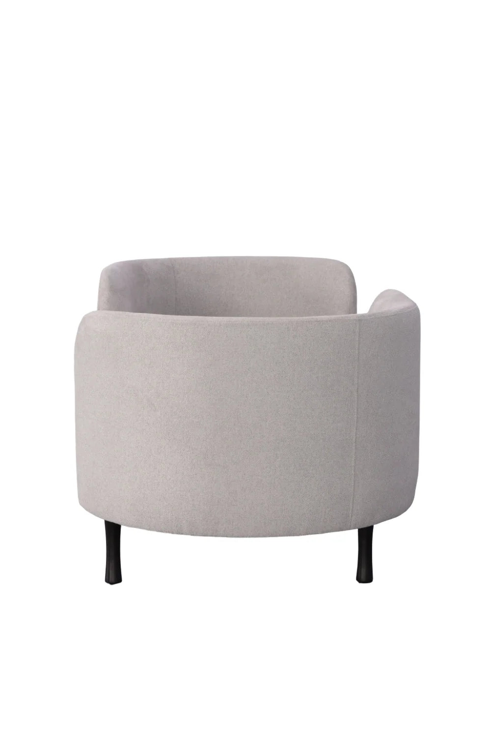 Luxury Gray Dual-Curved Chaise Lounge Modern Italian Style for Villa