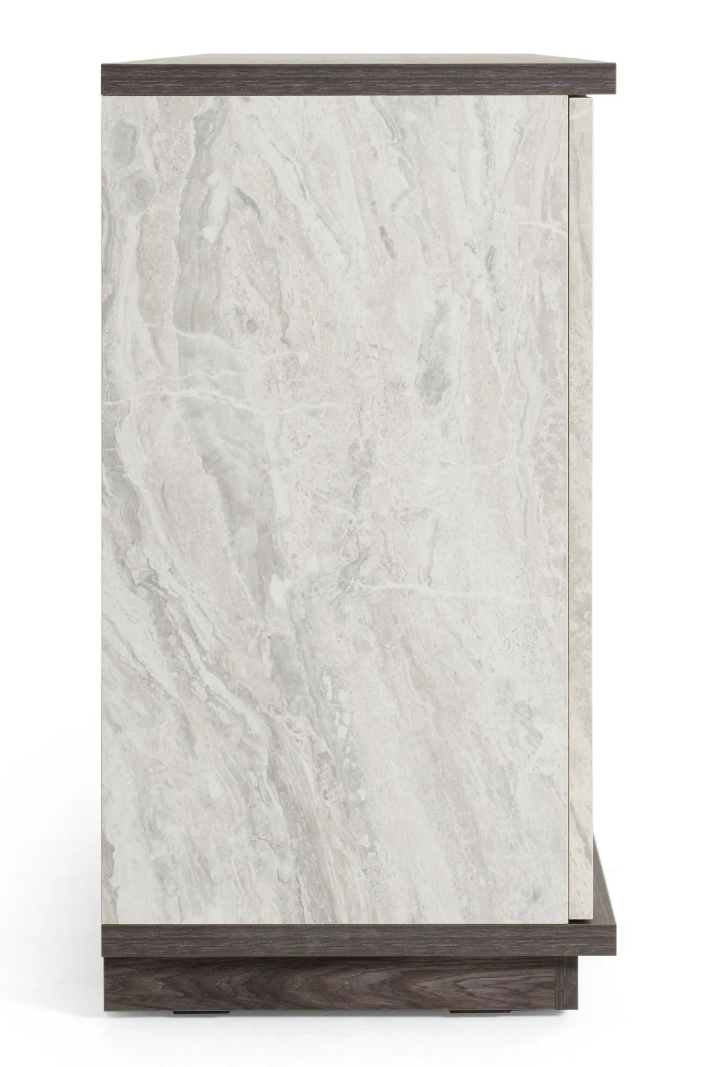 Luxury Gray Elm 4-Door Sideboard European Style for Villa