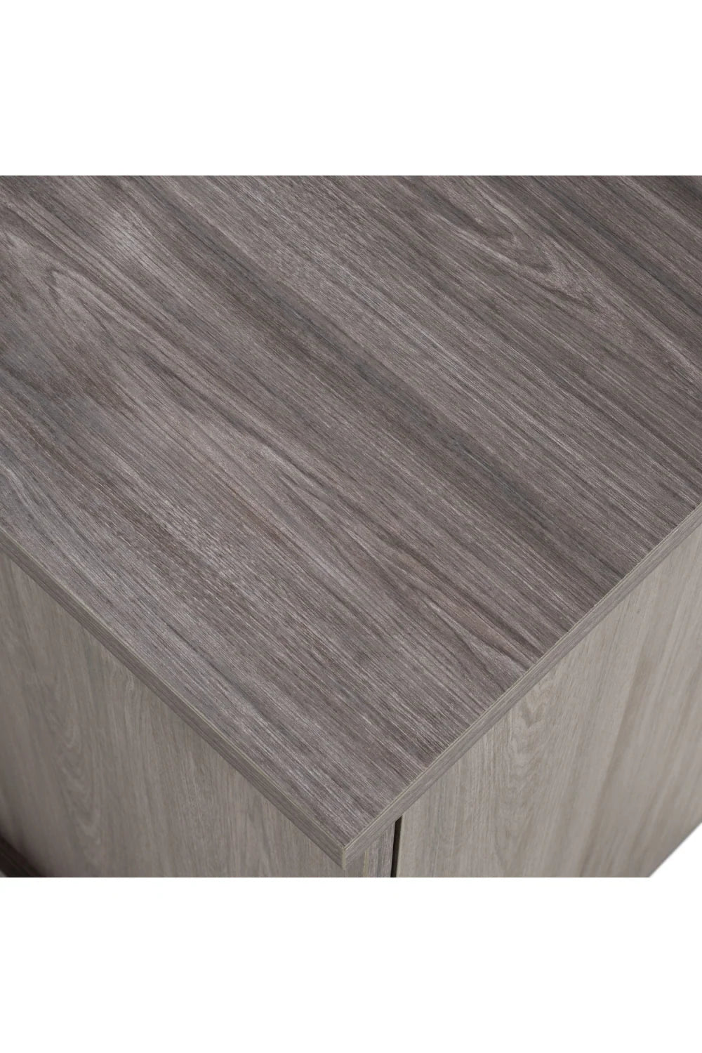 Luxury Gray Elm 4-Door Sideboard European Style for Villa