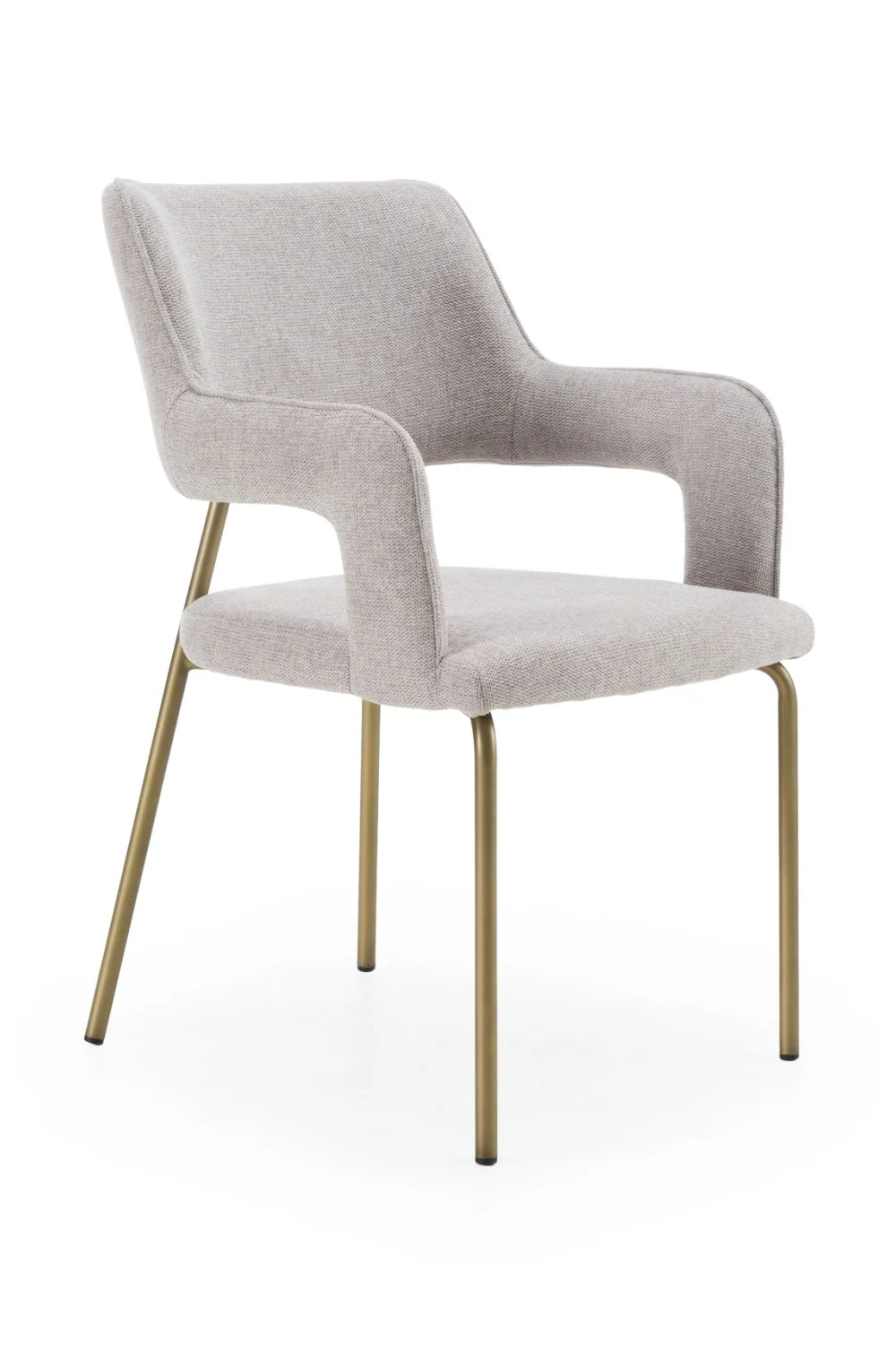 Luxury Gray Fabric Dining Chair European Style for Villa
