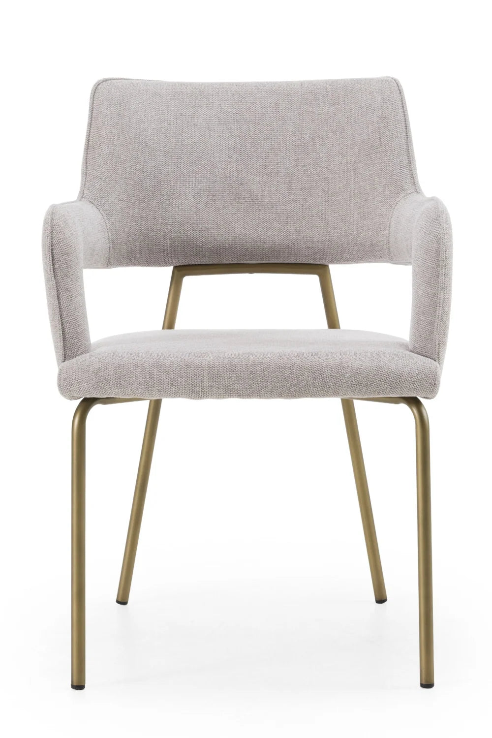 Luxury Gray Fabric Dining Chair European Style for Villa