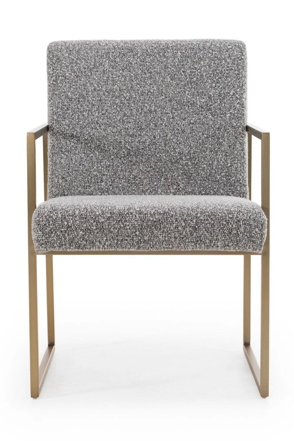 Luxury Gray Fabric Dining Chair European Style for Villa