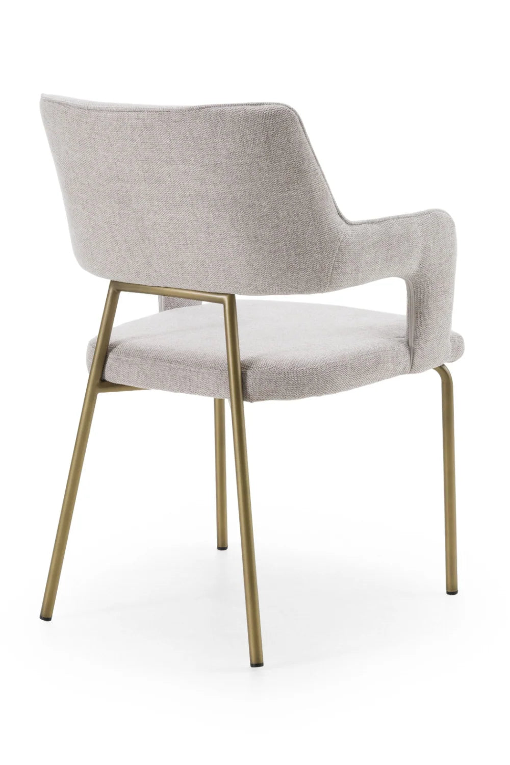 Luxury Gray Fabric Dining Chair European Style for Villa