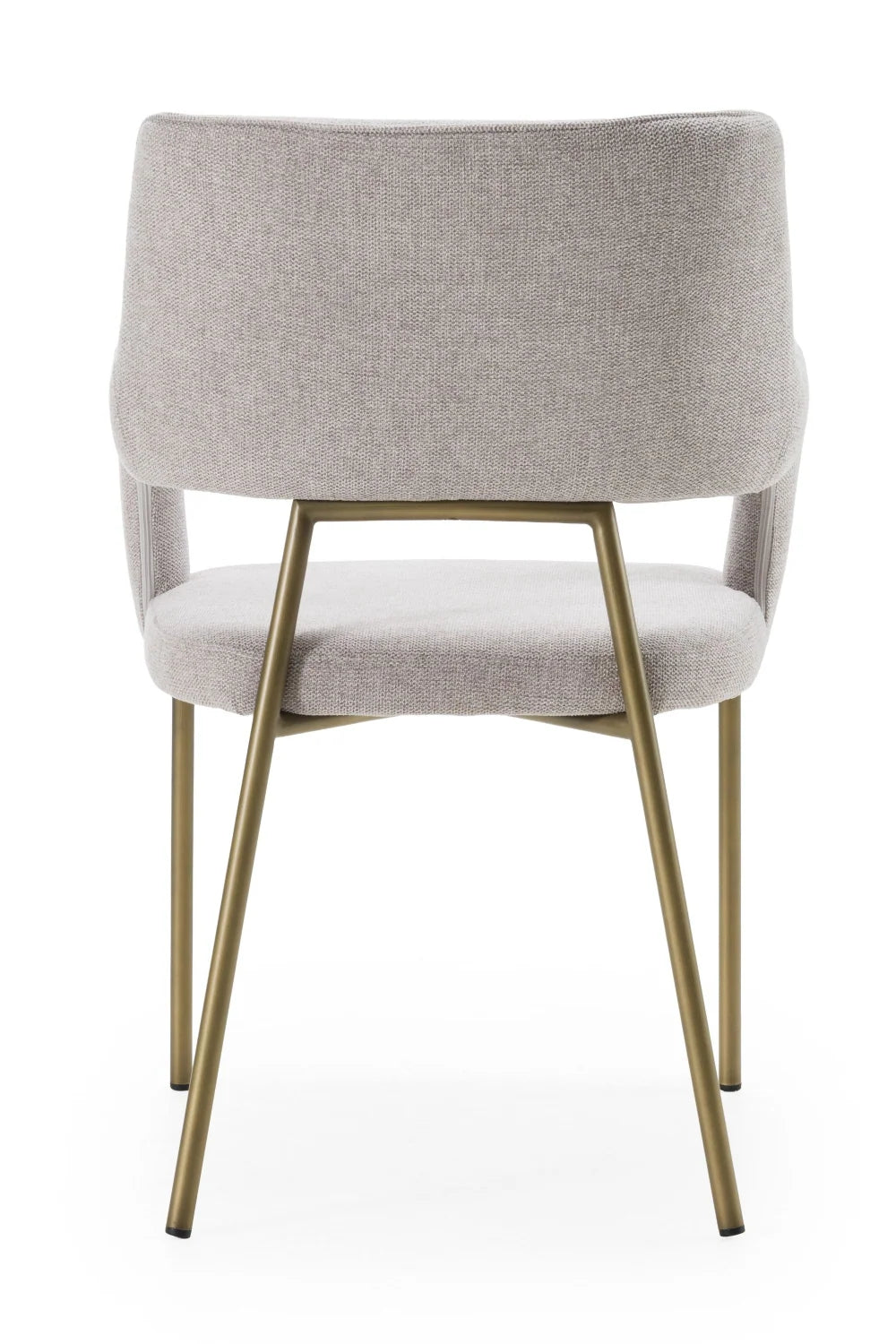 Luxury Gray Fabric Dining Chair European Style for Villa