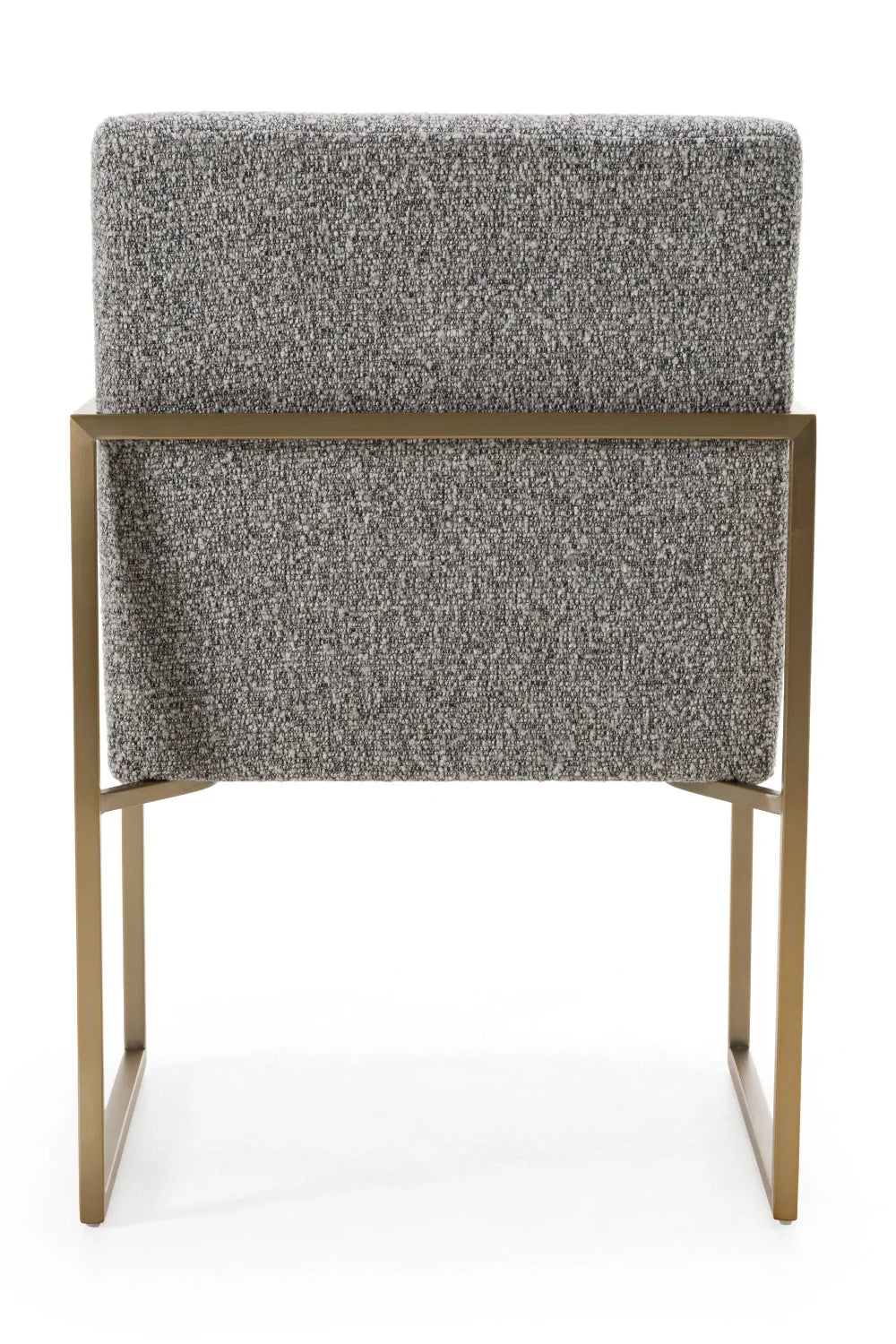 Luxury Gray Fabric Dining Chair European Style for Villa