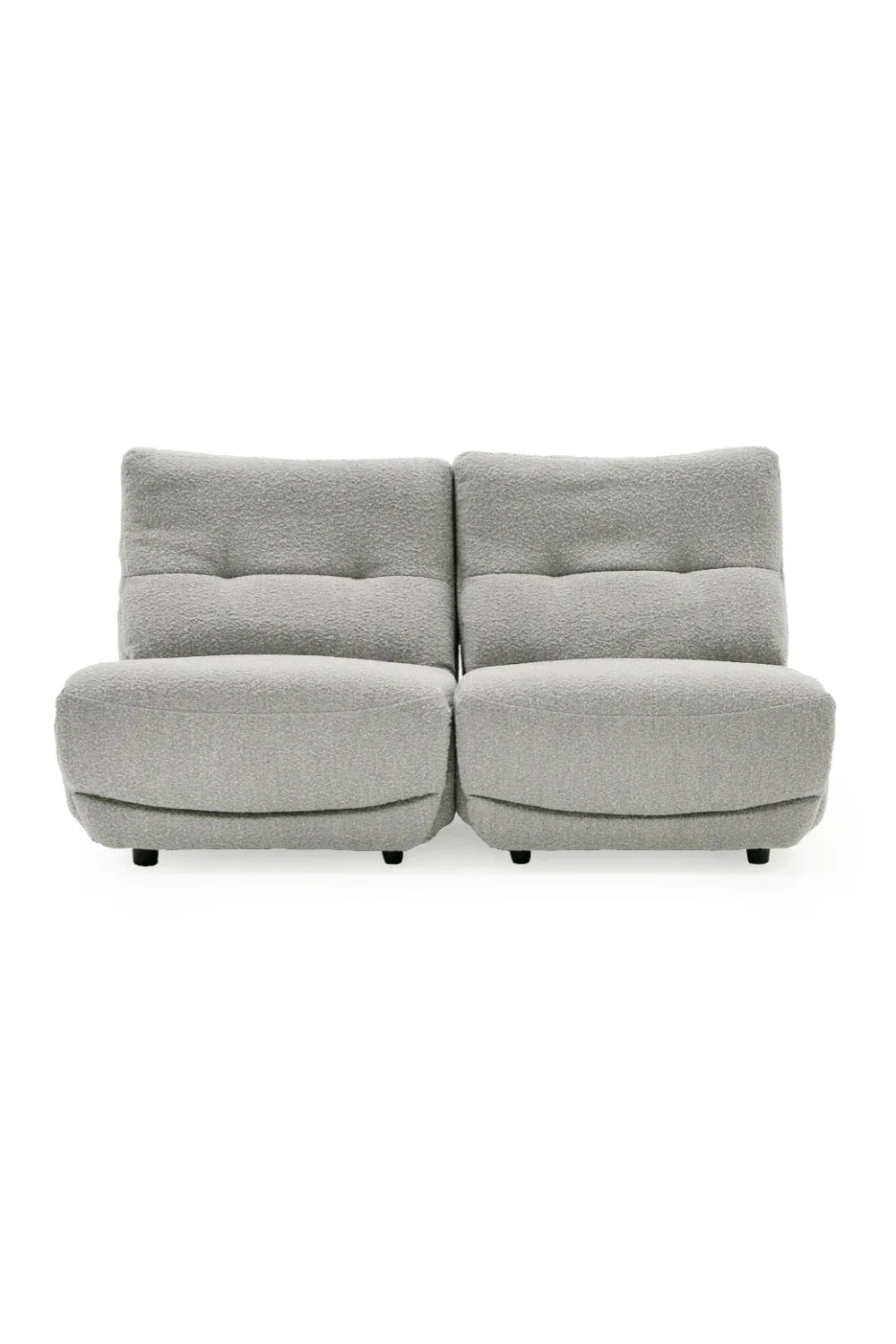 Luxury Gray Fabric Electric Recliner Chair Modern Italian Style for Villa