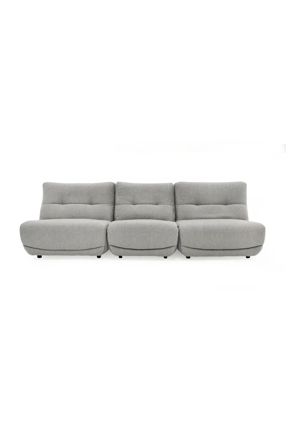 Luxury Gray Fabric Electric Recliner Chair Modern Italian Style for Villa