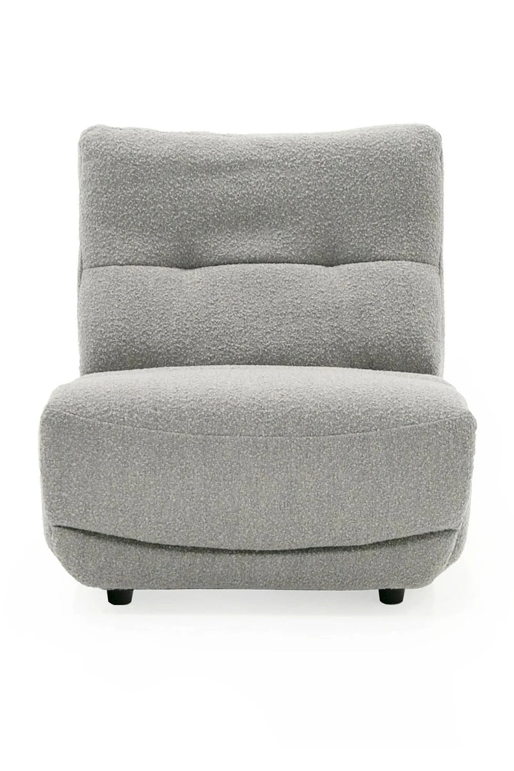 Luxury Gray Fabric Electric Recliner Chair Modern Italian Style for Villa