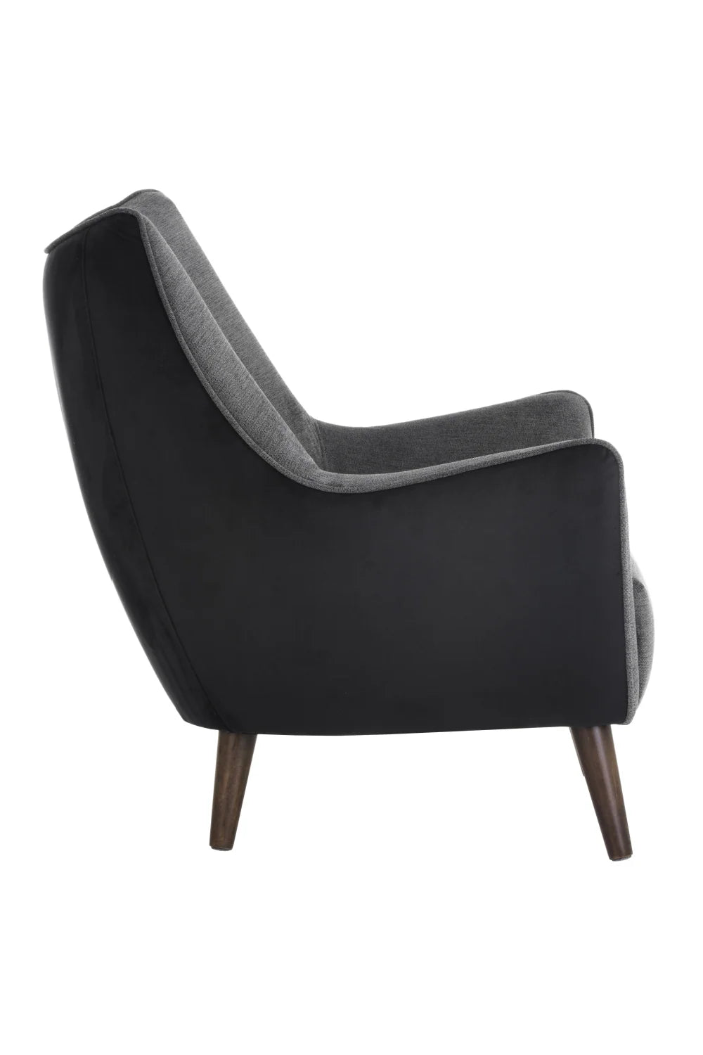 Luxury Gray Fabric Lounge Chair Modern Italian Style for Villa