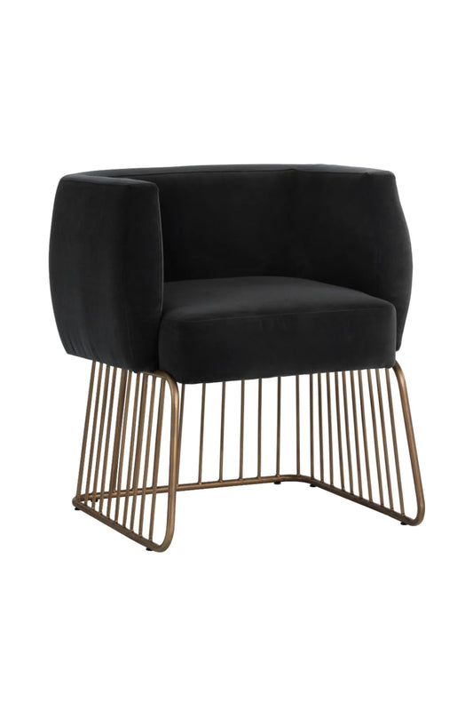 Luxury Gray Fabric Modern Dining Chair European Style for Villa
