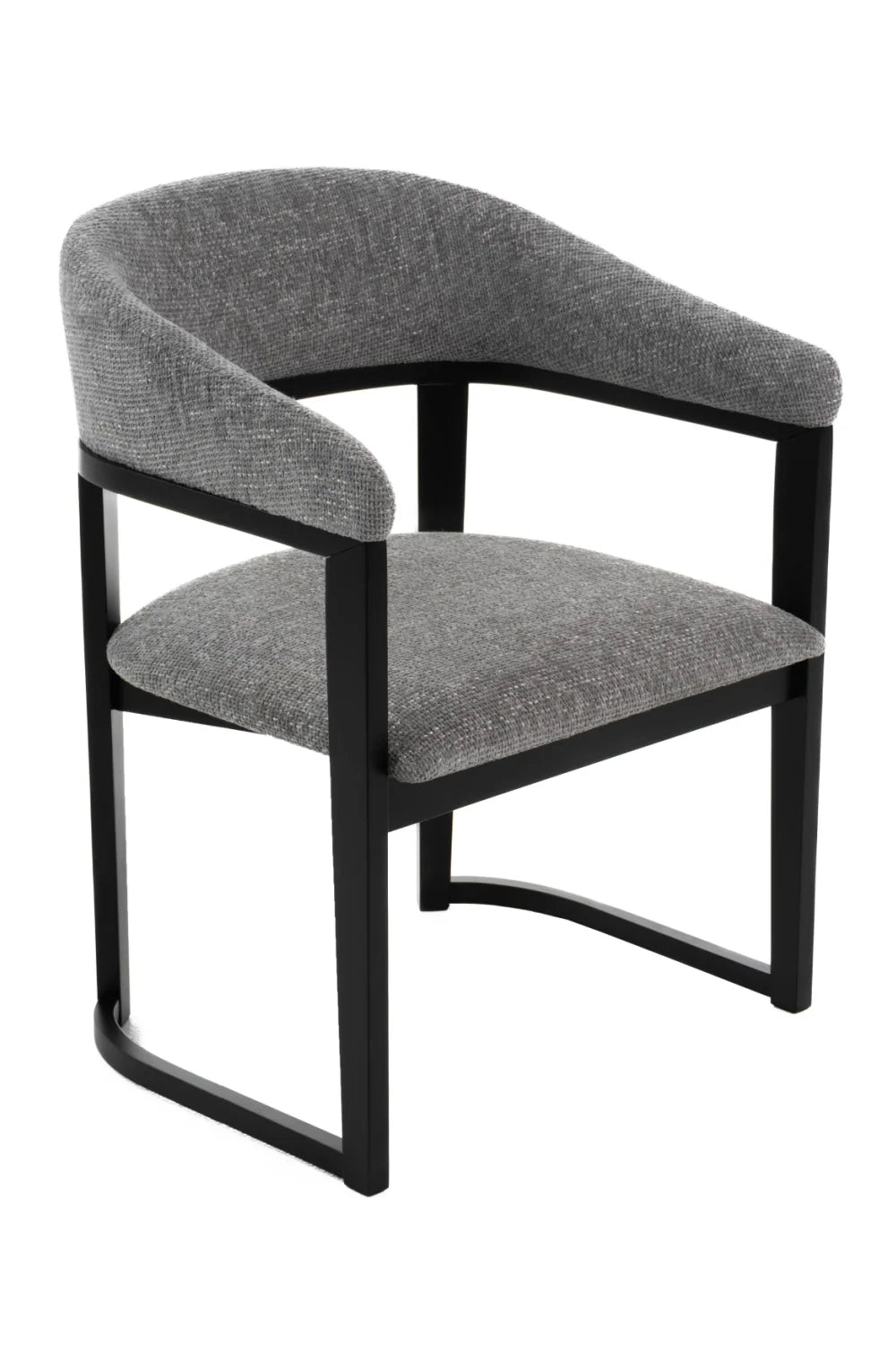 Luxury Gray Fabric Modern Dining Chair European Style for Villa