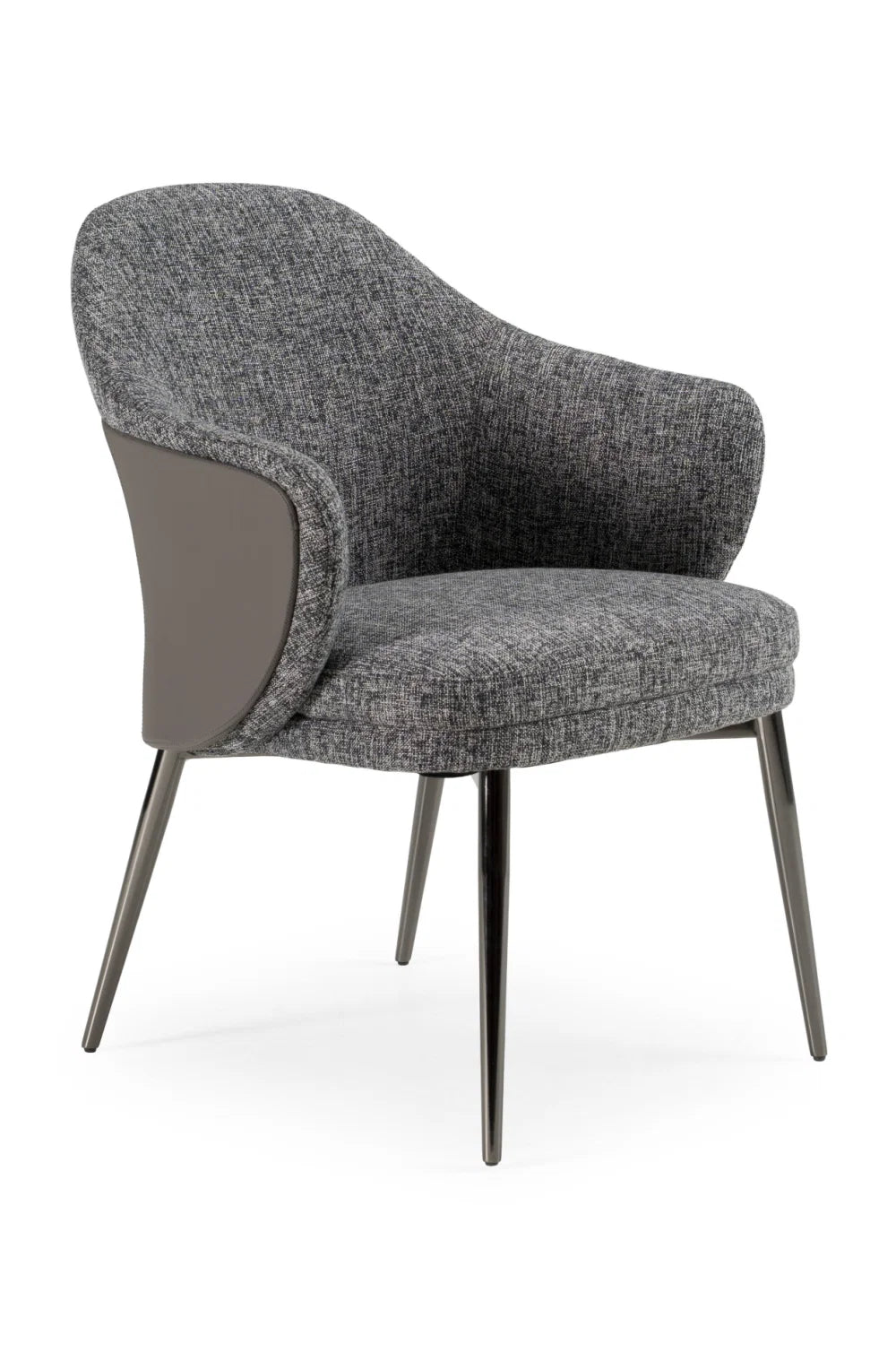 Luxury Gray Fabric Modern Dining Chair European Style for Villa