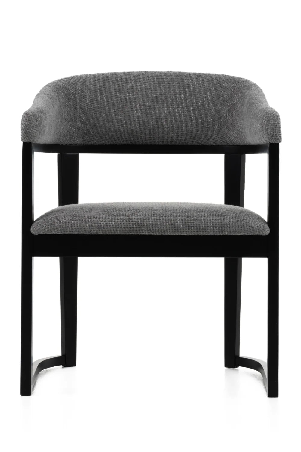 Luxury Gray Fabric Modern Dining Chair European Style for Villa