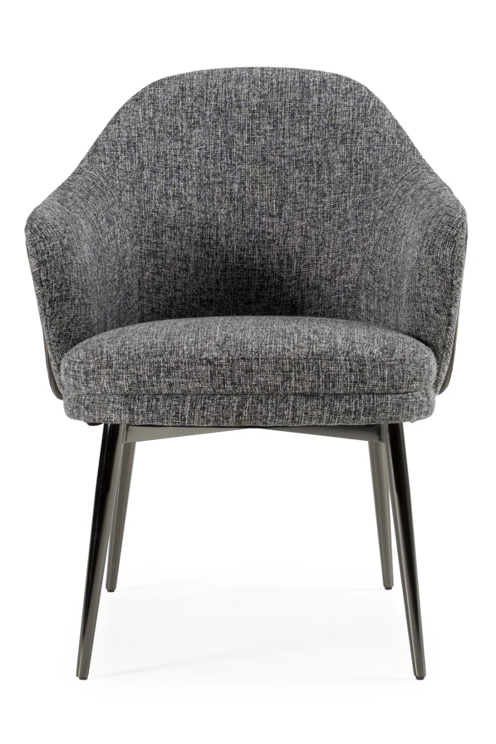 Luxury Gray Fabric Modern Dining Chair European Style for Villa
