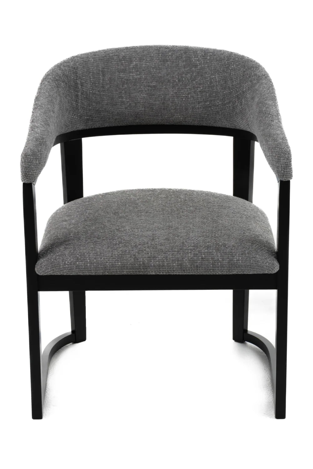Luxury Gray Fabric Modern Dining Chair European Style for Villa