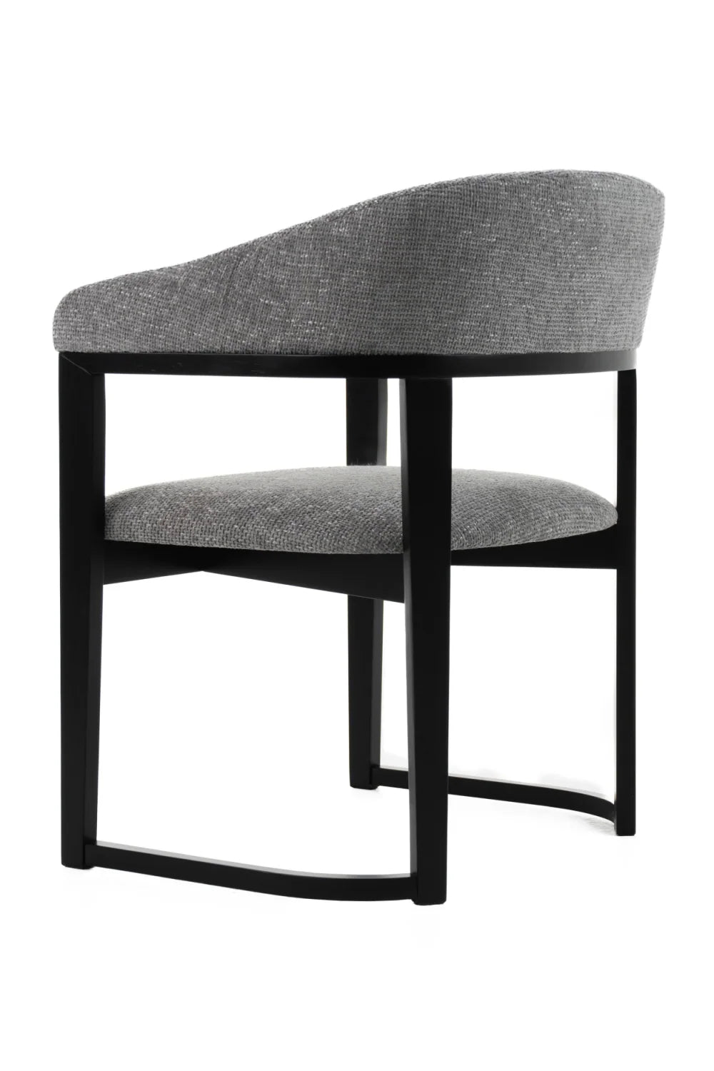 Luxury Gray Fabric Modern Dining Chair European Style for Villa